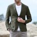 CT Casual Fashion Suit Linen Summer Men's Blazer_viptrois.com