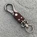 Retro Cross Flower Handmade Cowhide Keychain Niche Personality Car Key Wear Bag Pendant_viptrois.com