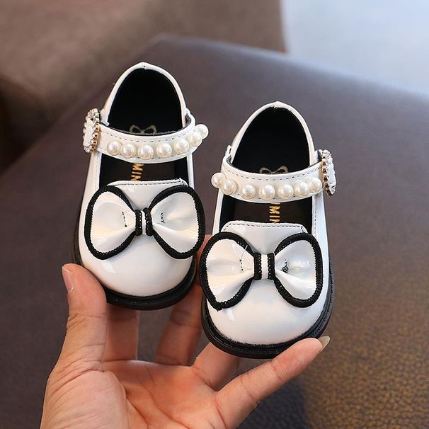 Spring And Autumn Baby Girl Shoes Girls Leather Shoes Bow Princess Shoes Soft Sole Baby Toddler Shoes 0 1 One Year Old 3 Children_viptrois.com