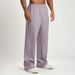 Men's Wide-Leg Jogger Pants - Breathable Stretch Polyester Lounge Pants For Running, Gym & Streetwear (Black, Oatmeal, Grey, Brown, Lavender)_viptrois.com