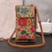 Fashion Retro Bohemian Style Ladies Messenger Bag Multifunctional Large Capacity Mobile Phone Bag Pu Wood Grain Bag_viptrois.com