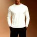 Men's Long Sleeve T-Shirt – Streetwear Style, Slim Fit, Polyester Blend, Breathable & Comfortable, Striped Casual Tee_viptrois.com