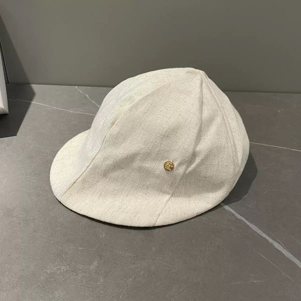 Versatile Artistic Cotton Linen Forward Beret For Women Spring Autumn Thin Breathable Newsboy Cap Painter Hat_viptrois.com