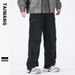 Men's Clothing Thai King Men's Wear 2024 Retro Paratrooper Pants Autumn and Winter Garment Dyeing Workwear Loose Multi Pocket Pants Men's Trousers_viptrois.com