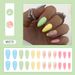 Summer Fresh Multi-color Rainbow Flower Nail Beauty Cute Girl Sunflower Wear Nail Romantic Life Flower_viptrois.com