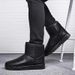 SHLIANG New Winter Snow Boots Men High Top Fluffy Boots High Quality Waterproof Leather Boots Fashion Outdoor Men Non-Slip Ankle Boots X0080_viptrois.com