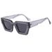 Men's Sunglasses Square Frame Matching Sunglasses Punk Style Sweet And Cool Fashion Sunglasses Personality Street Shooting Concave Shape Flat Glasses_viptrois.com
