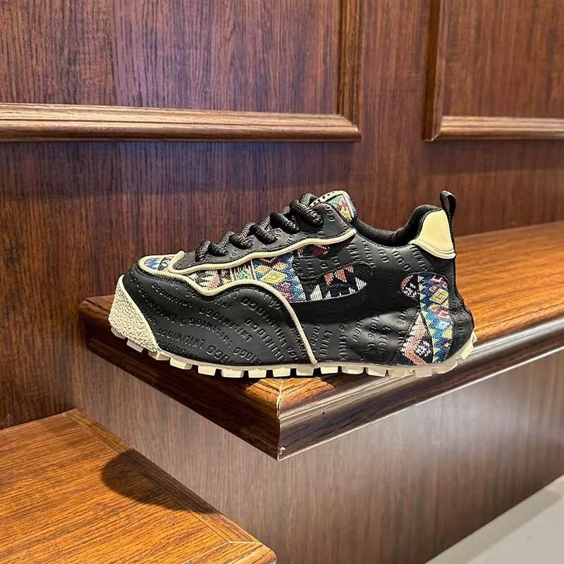 New Designer Shoes Embossed Trainer Sneaker White Black Skys Blue Green Denim Pink Red Luxurys Mens Casual Sneakers Low Platform Womens Trainers_viptrois.com