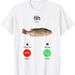 Camisetas Algodón Con Estampado Gráfico Fih Recordarme Mensaje Rechazar Aceptar Llamada Telefónica Camiseta Pescado_viptrois.com