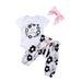 Kids’ Clothing Ins Children's Clothing TINY BUT Awesome Romper Printed Three Piece Set_viptrois.com