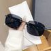 【High Quality】New Imperial Black Men, Rimless Cut Edge Driving Fishing Sunglasses For Women_viptrois.com