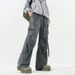 American Men's High-end And Handsome Four Season Tie Dye Casual Pants Straight Leg Wide Leg Workwear Fashionable Pants_viptrois.com
