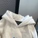 Men's Clothing Hoodies Niche Loose Unisex Hooded Sweatshirt Oversized Streetwear Pullover Fleece-Lined For Men & Women (Grey Heather)_viptrois.com