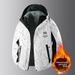 Men's Jacket Jacket Tooling Casual Outdoor Hooded Fleece Jacket Men's Jacket_viptrois.com