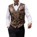 Men's Slim Fit Suede Vest – Retro Single-Breasted V-Neck For Autumn & Winter Styling_viptrois.com