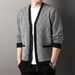 Pure Men's Knitted Cardigan Autumn Winter Diamond Check Jacquard Style Color Block Long Sleeve Pocket Zipper Decor Sweer_viptrois.com