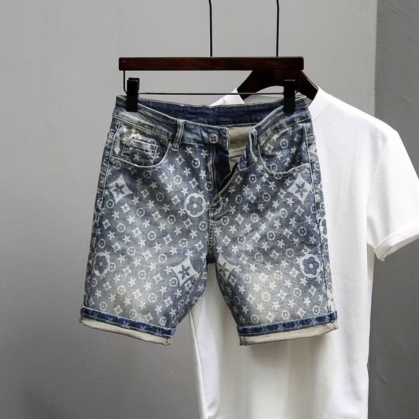 Internet Celebrity Summer American Style Starry Sky Men's Trendy Brand Printed Five-Point Shorts Social Youth_viptrois.com