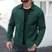 Men's Clothing High Quality Texture Fashion Casual Shirt Lapel Cardigan_viptrois.com