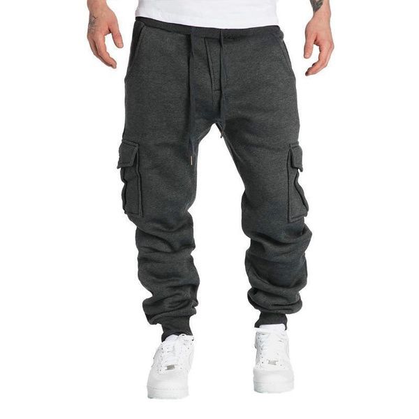 2025 Men Sport Pue Color Sweatpants Casual Outdoor Drawstring Pants Long Trousers For Men_viptrois.com