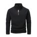 Men's Clothing Fleece Jacket For Men Polar Fleece High Collar Warm Sweater Autumn And Winter Double Sided Fleece Pullover Color Matching Zipper Jacket_viptrois.com
