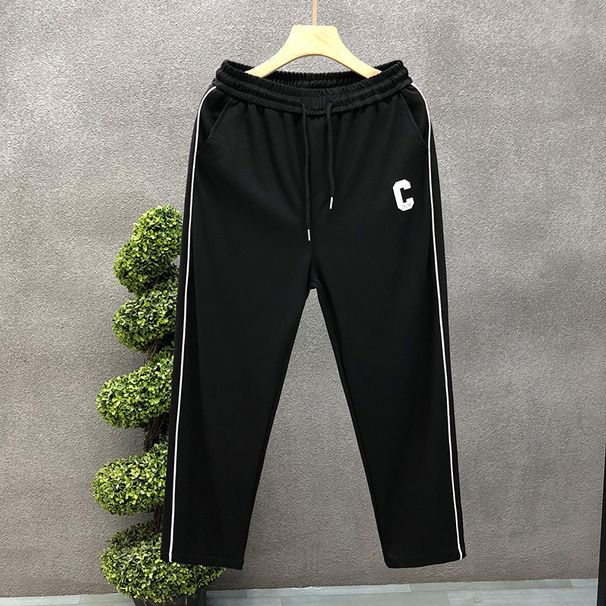 Men's Clothing Drawstring Slim Fit Pants Spring And Autumn Elastic Waist Stretch Sports Casual Pants_viptrois.com