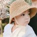 Straw Female Summer Baby Sunshade Spring/Summer Thin Sunscreen Sun Children's Fisherman Hat Men's Trend_viptrois.com