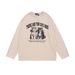 Animal Kitten Print Base Round Neck Sweatshirt Spring Autumn Loose Casual Long Sleeve T-Shirt Top Men Ins Street Fashion_viptrois.com