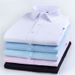 Men's Slim Fit Business Shirt Long Sleeve Striped Casual Office Wear Breathable Cotton Blend Formal Interview Shirt_viptrois.com