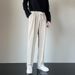 Men's Clothing Elastic Trousers Simple And Versatile Loose Straight Casual Trousers Spring And Autumn Drape Trendy Trousers_viptrois.com