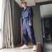 Man's clothing Summer long sleeve spring and autumn shirt overalls jumpsuit men's trend pants bf loose casual pants_viptrois.com