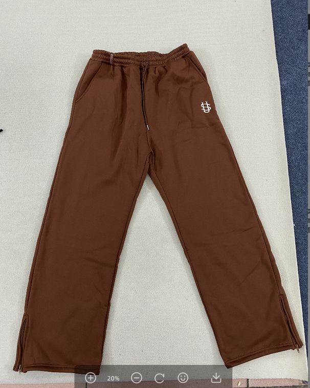 Unisex Retro Street Trend Hip Hop Casual Elastic Waist Zipper Loose Solid Color Sports Casual Pants_viptrois.com