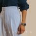 Men's Clothing Italian Men's Summer Seersucker Paris Buckle Naples Blue Striped High Waist Trousers Straight British Casual Pants_viptrois.com