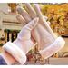 Autumn Winter Warm Gloves For Women, Fleece-Lined Thickened, Outdoor Cycling Anti-Freeze Gloves, Touchscreen Compatible,_viptrois.com