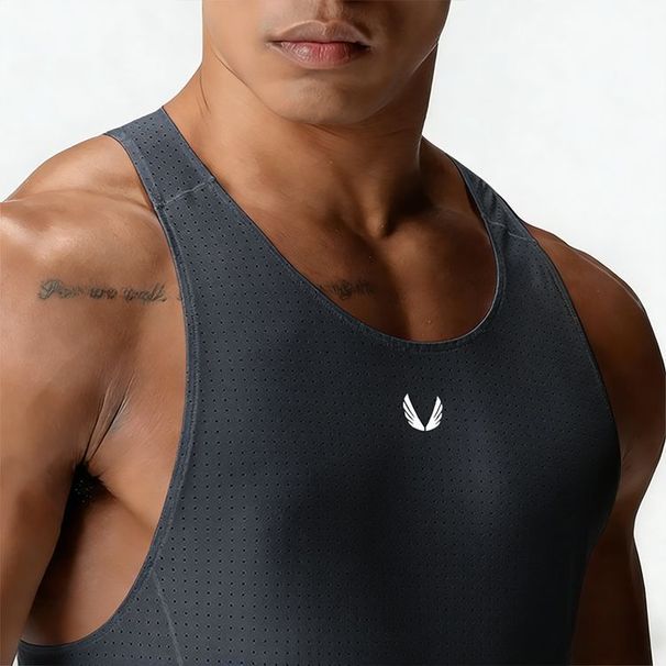 2026 Summer Sports American Style Youth Thin Quick-Dry Sleeveless Men's High-Elasticity Fitness Vest_viptrois.com