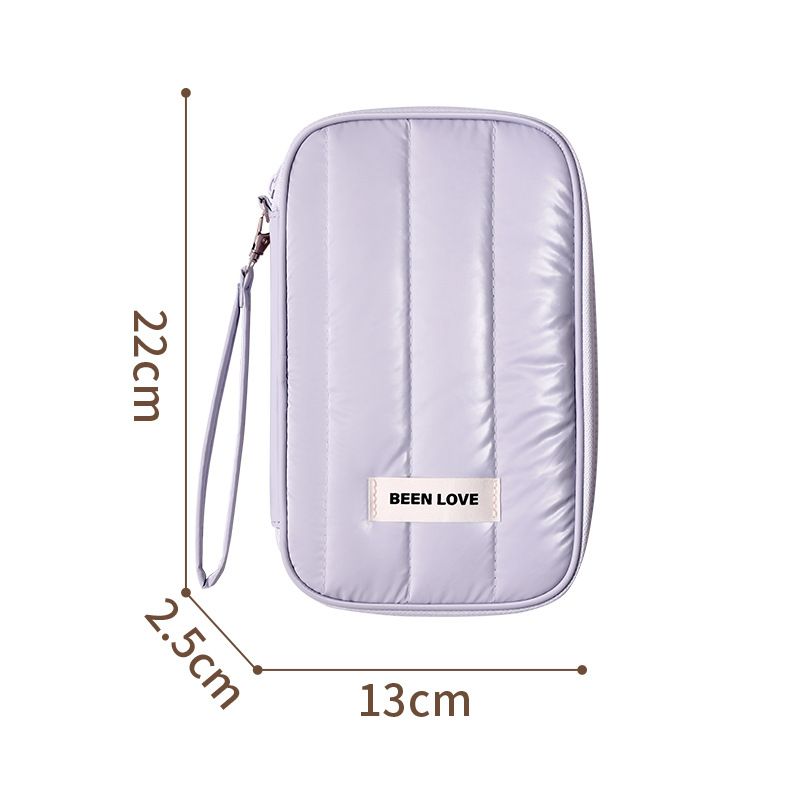 Passport Covers Portable Anti Theft Passport Bag Storage Bag Travel Down Storage Bag Large Capacity Document Bag Card Bag_viptrois.com