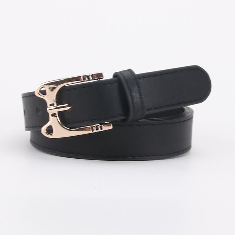 Trendy women's belt, fashionable and cute cat head alloy buckle decorative belt, women's jeans belt, women's belt_viptrois.com