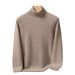Nordmann 2025 Autumn Winter New 100% Pure Cashmere Men High Collar Thick Sweater Solid Color Versatile Knitted Base Shirt_viptrois.com