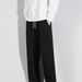 Men's Clothing Sweatpants Men Spring And Autumn Straight Loose Large Size Solid Color Pants Drape Simple Casual Sports Nine Points Men's Pants_viptrois.com