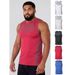 Men's Clothing Muscular Men's Sleeveless Vest Milk Silk Stretch Racer Neck Quick Drying Sports Vest Ribbed Print Fashionable_viptrois.com