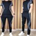 CT Summer Men's Short Sleeve T-Shirt Silk Thin 2025 New Trendy Brand Casual Set Fashion Ice Feel Clothing_viptrois.com
