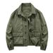 Men's Vintage Workwear Jacket – Retro American Style Casual Coat With Multi-Pocket Design (Army Green, Khaki, Black) | Relaxed Fit, Button-Up_viptrois.com