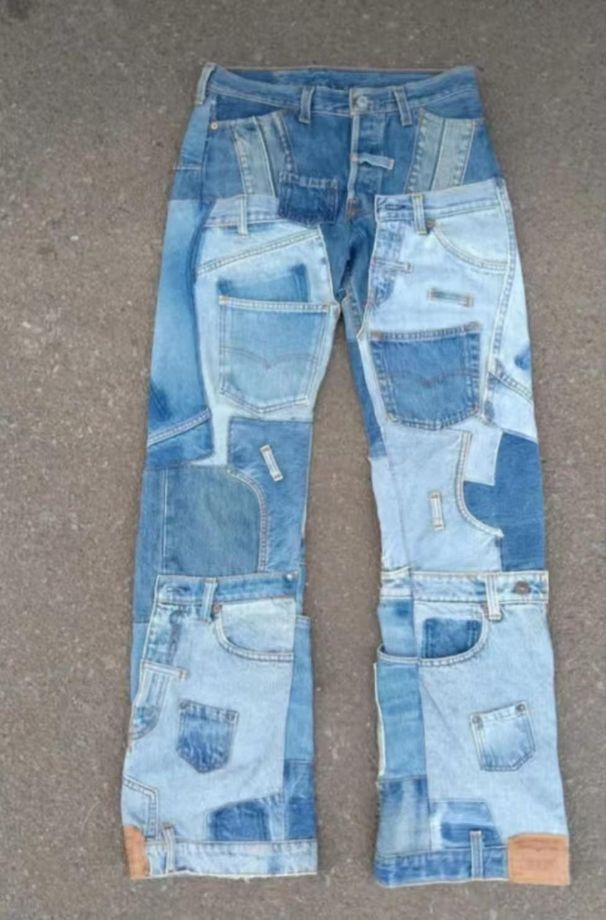 Loom Men's Denim Trousers European And American High Street Trendy Brand Printed Jeans - WL291, WL313, WL315_viptrois.com