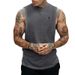 Men's Plus Size Sleeveless Vest Summer Loose Fitting Gym Fitness Bodybuilding American Style Musical Note Print Top_viptrois.com
