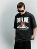 Men's Clothing Light Luxury T Shirt Short Sleeve Mountain Sunset Letter Printing Round Neck T-Shirts_viptrois.com