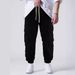Men's Clothing Men's Casual Corduroy Multi Pocket Cargo Pants Casual Trousers Hip Hop Style Trendy For Formal & Casual_viptrois.com