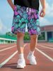Unbeatable Quality M's Plus Size Fitness, Sports, Basketball, Versatile Shorts, Fashionable And Simple Printed Beach Surfing Shorts For_viptrois.com
