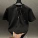 Men's Clothing Spring Men's Short Sleeve T-Shirt Heavy Duty Luxury High End Meteorite Full Rhinestone Crew Neck Custom Top For Men_viptrois.com