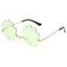 Flower Frameless Sunglasses - European & American Style (Shell Pattern, Catwalk & Street Fashion Trend Glasses)_viptrois.com