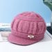 Middle Aged And Acrylic Silk Light Wool Women's Elderly Warm Mother Hats, Winter Plush Old Lady Hats_viptrois.com