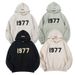 Men's Clothing Fashion Brand Double Line 22SS 1977 Digital Flocking Sweater Loose Casual Hoodie_viptrois.com